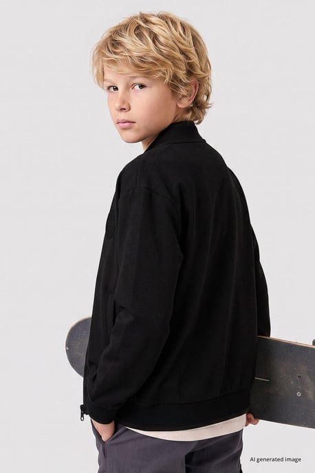 Tommy Life jeugd-sweatshirt met rits en ronde hals - Image 5