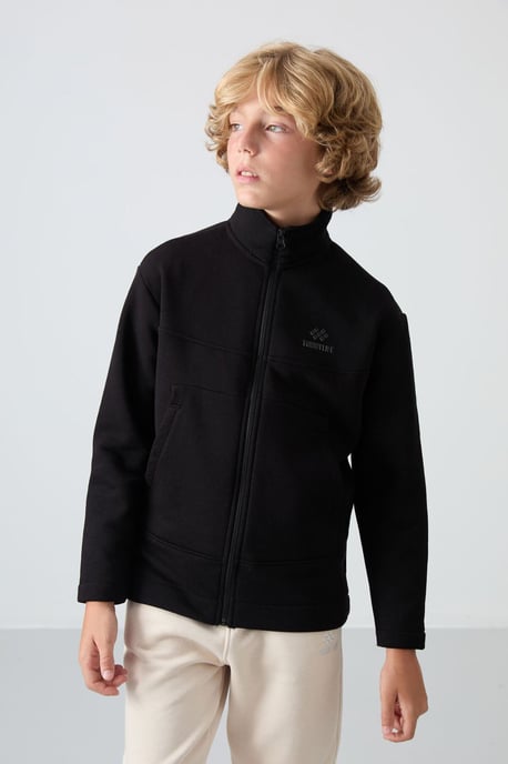 Sweatshirt voor jongeren met ritskraag - Image 6