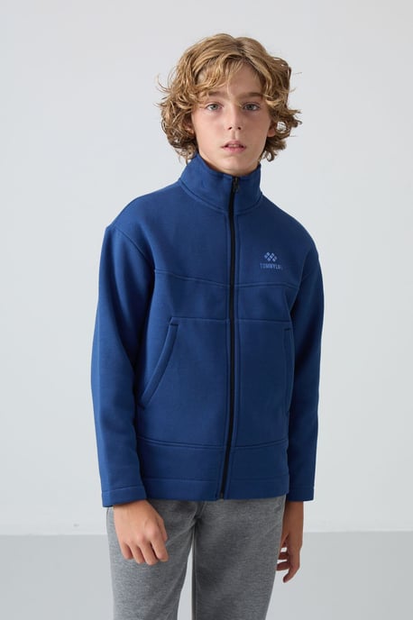 Tommy Life sweatshirt voor jongeren met ritskraag - Image 3