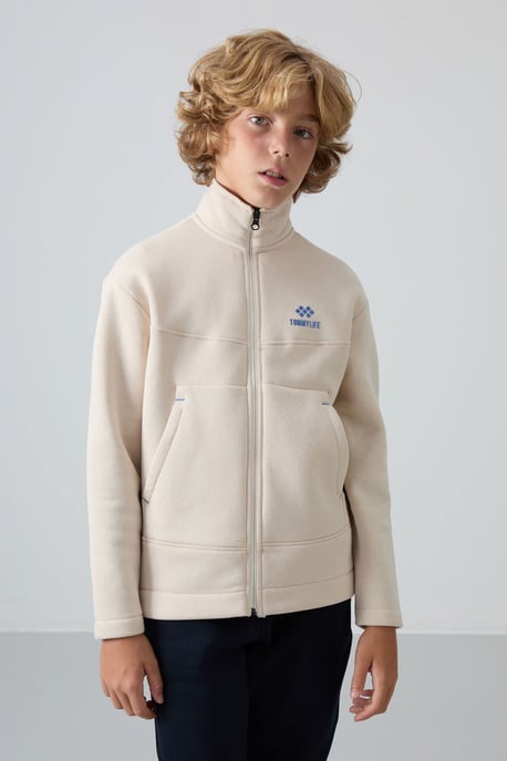 Tommy Life sweatshirt voor jongeren met ritskraag - Image 4