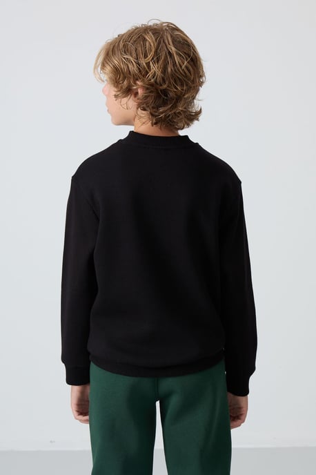 Sweatshirt voor jongeren met ronde hals en borduursel - Image 5