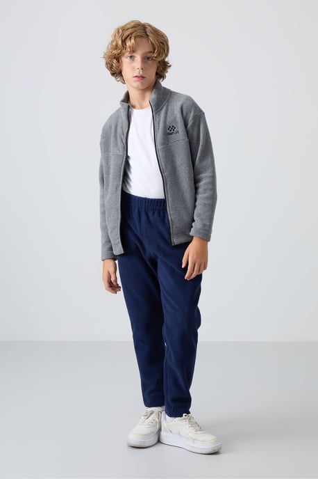 Sweatshirt voor jongeren met ritssluiting bij de kraag - Image 4
