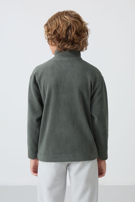 Sweatshirt voor jongeren met ritskraag - Image 5