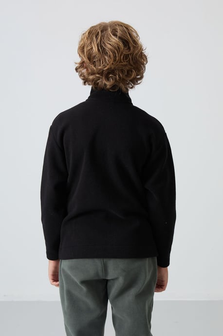 Tommy Life jeugd-sweatshirt van pluche met ritskraag - Image 6
