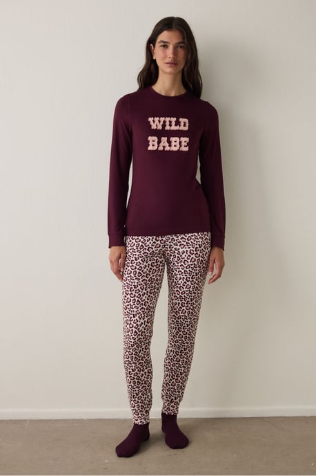 Penti Slogan pyjamatop met lange mouwen en thermisch effect - Image 3