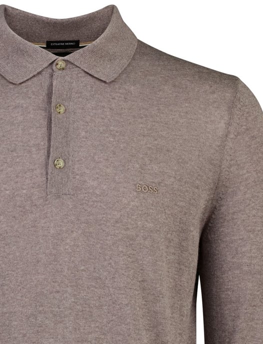 Poloshirt BOSS Black bruin wol - Image 3