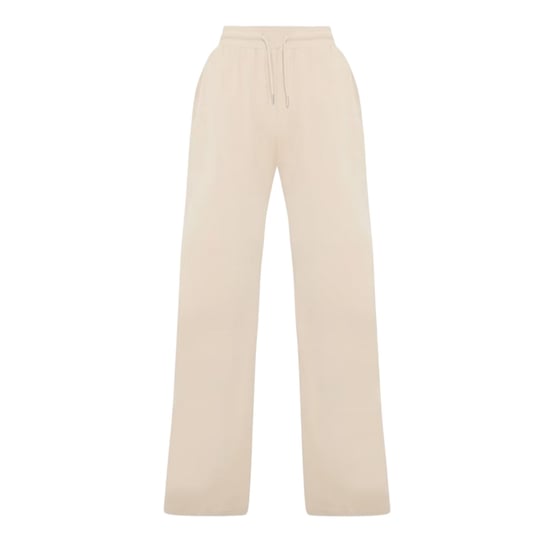 I Saw It First Geribde joggingbroek met wijde pijpen voor dames (Steen) - Image 2