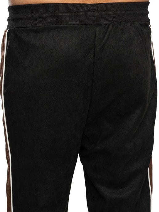 Sergio Tacchini Contrast Suede Track Joggers, Zwart - Image 4