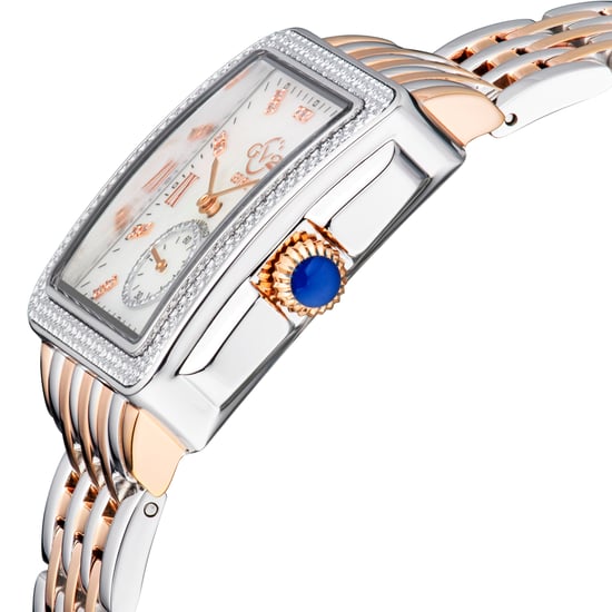 Gv2 Women's Bari Swiss Quartz Mother of Pearl dial Diamonds Two-Tone Rose Gold & Stainless Steel Watch - Image 3