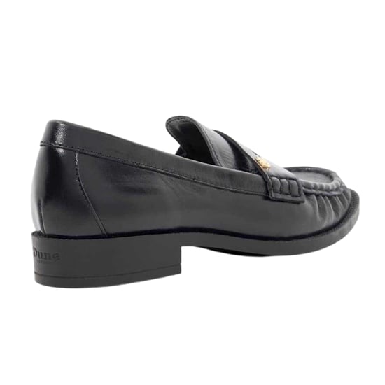 Dune London Galex leren penny loafers voor dames (Zwart) - Image 2
