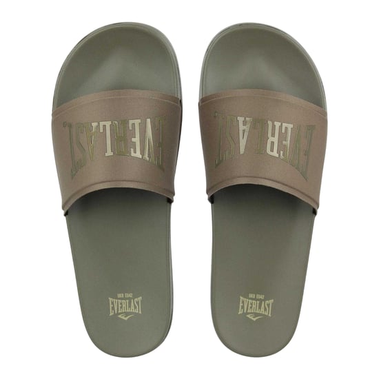 Everlast Heren Godan-slippers met gewatteerde bandjes (Donkere Khaki) - Image 3