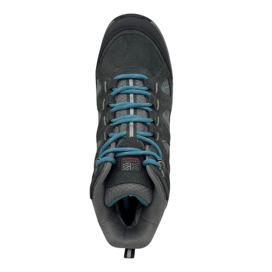 Karrimor Leren wandelschoenen voor kinderen met veters (Grijs/Teal) - Image 3