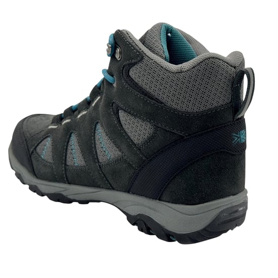 Karrimor Leren wandelschoenen voor kinderen met veters (Grijs/Teal) - Image 4