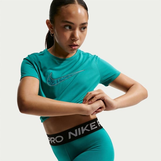 Nike Dri-FIT-compressieshorts voor meisjes (Arctisch groen) - Image 3