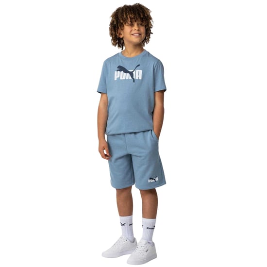 Puma Fleece-short met logo voor jongens, normale pasvorm (Blauw) - Image 1