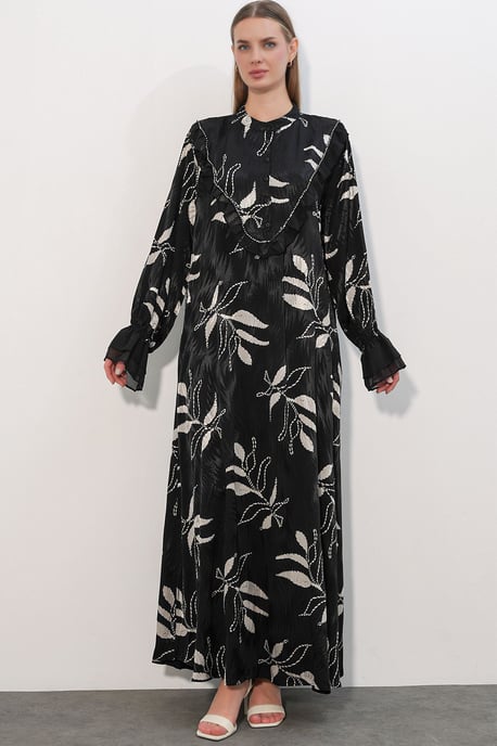 Big Dart Bloemrijke maxi-jurk met ronde hals - Image 3