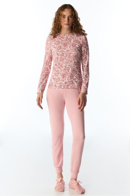 Countryside pyjamatop met bloemenprint en lange mouwen - Image 2