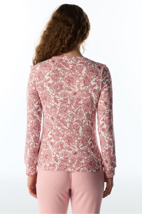 Countryside pyjamatop met bloemenprint en lange mouwen - Image 5