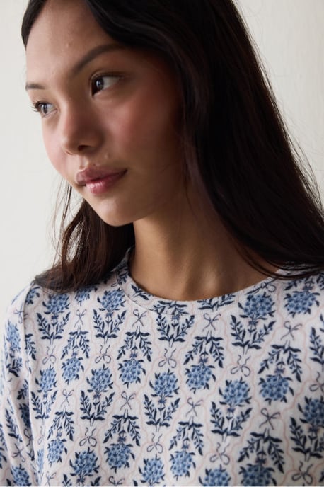 Penti pyjamatop in sweatshirtstijl met bloemenprint en thermisch effect - Image 3