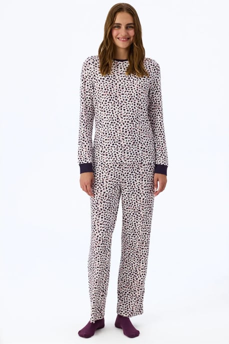 Midnight Mood Bedrukte pyjamatop met lange mouwen - Image 6