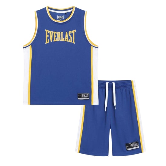 Everlast Set van een polyester boven- en onderkledingstuk voor kinderen (Blauw/Geel) - Image 1