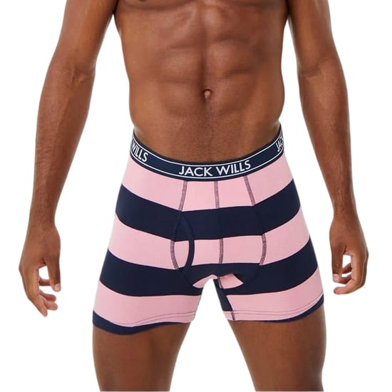 Jack Wills Klassieke boxershorts voor heren met Daundley-streep (set van 3) (Roze/Zwaar) - Image 2