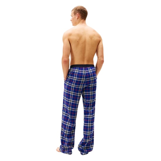 Tommy Hilfiger Flanellen pyjamabroek met ruitmotief voor heren (Blauw) - Image 3