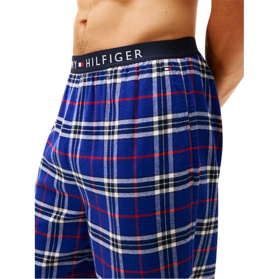 Tommy Hilfiger Flanellen pyjamabroek met ruitmotief voor heren (Blauw) - Image 4