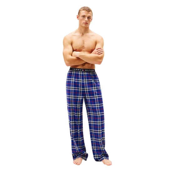 Tommy Hilfiger Flanellen pyjamabroek met ruitmotief voor heren (Blauw) - Image 5