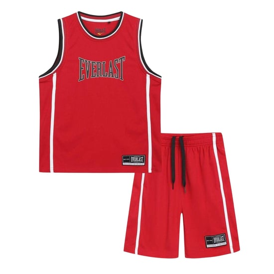 Everlast Set van een polyester boven- en onderkledingstuk voor kinderen (Rood/zwart) - Image 1
