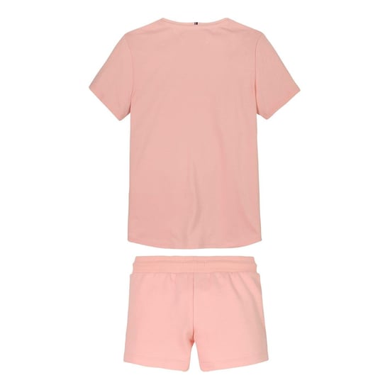 Tommy Hilfiger Kinderen/Kids Corp T-shirt- en korte broekset van katoenmix (Koraal) - Image 2