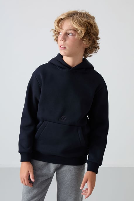 Sweatshirt voor jongeren met capuchon en zak - Image 1