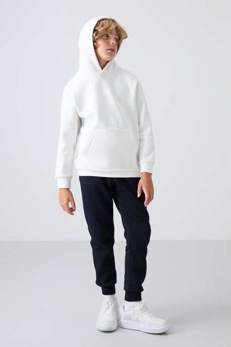 Sweatshirt voor jongeren met capuchon en zak - Image 3