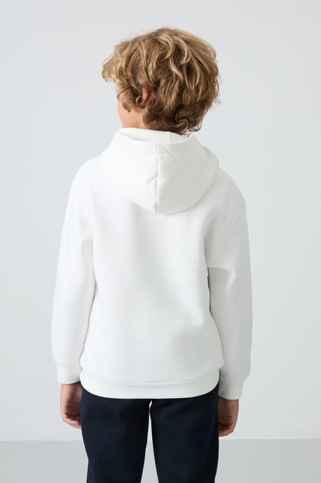 Sweatshirt voor jongeren met capuchon en zak - Image 5