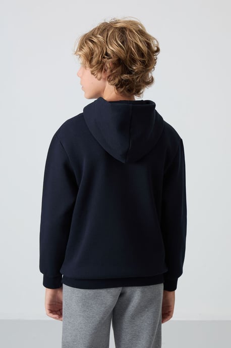 Sweatshirt voor jongeren met capuchon en zak - Image 5