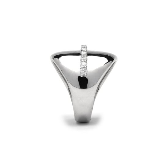 Luxenter Ring in 925 sterling zilver en briljant zirkonia met rhodiumafwerking - Idel - Image 3