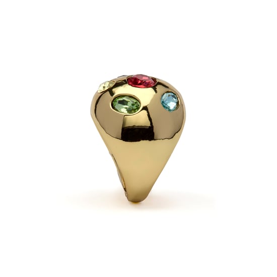 Luxenter ring afgewerkt in 18 karaats geel goud - Sirju - Image 3
