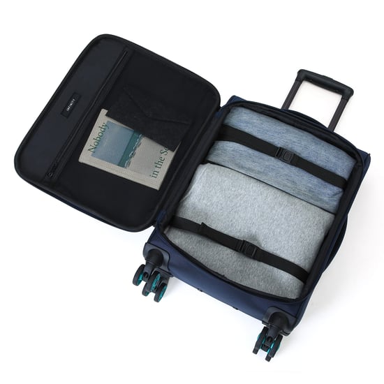Zachte kofferset 1680D polyester blauw, 8 wielen, TSA - Image 6
