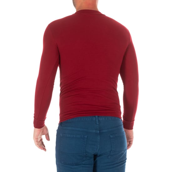 Langärmliges Herren-T-Shirt mit halbhohem Kragen 1625-H - Image 3