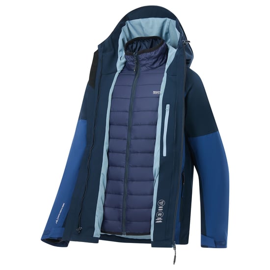 Regatta Heren Wentwood 3 in 1 jas (Aviatorblauw/marineblauw) - Image 5