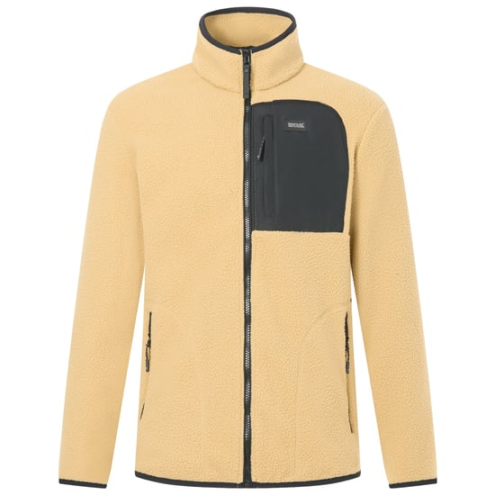 Regatta Heren Frankie Borg Fleece Jas (Desert Beige/Zwart) - Image 2