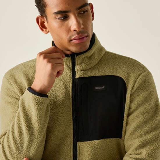 Regatta Heren Frankie Borg Fleece Jas (Desert Beige/Zwart) - Image 5