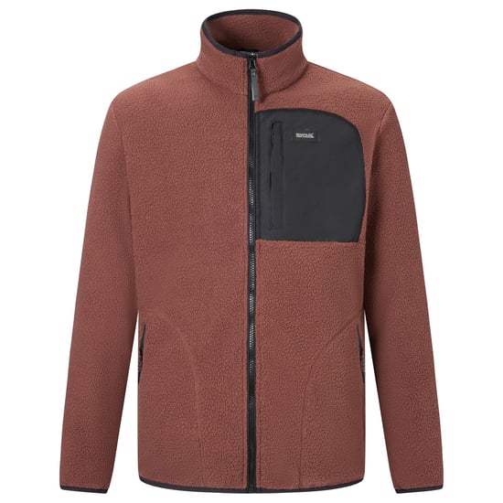 Regatta Heren Frankie Borg Fleece Jas (Koffiedik/Zwart) - Image 2