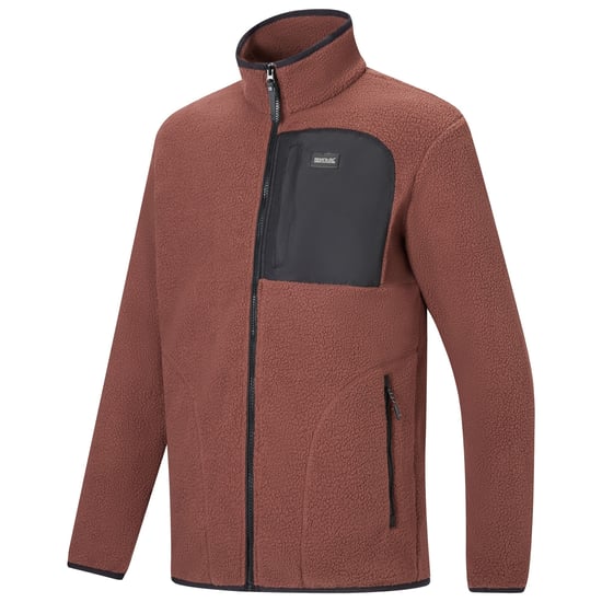 Regatta Heren Frankie Borg Fleece Jas (Koffiedik/Zwart) - Image 4