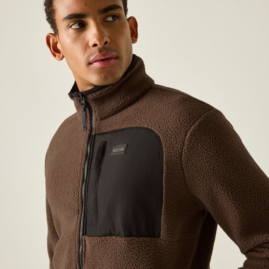 Regatta Heren Frankie Borg Fleece Jas (Koffiedik/Zwart) - Image 6