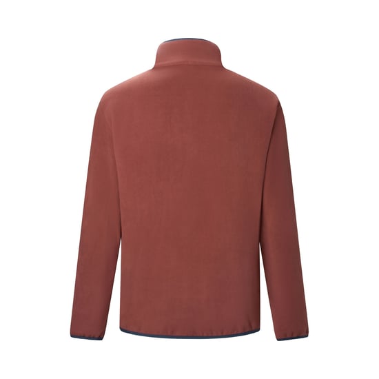 Regatta Heren Frankie Half Zip Fleece Top (Donkerkersenrood/marineblauw) - Image 2