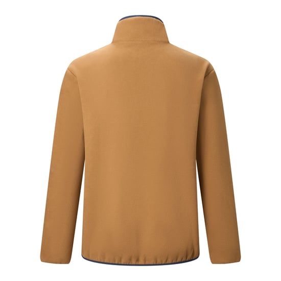 Regatta Heren Frankie Half Zip Fleece Top (Rijk bruin/marineblauw) - Image 3
