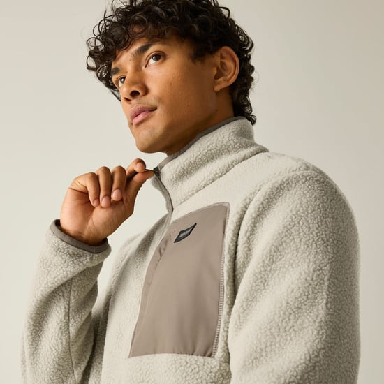 Regatta Heren Frankie Borg Fleece Jas (Abbeystone/Smokey Olive) - Image 6