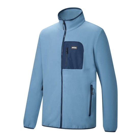 Regatta Heren Frankie Full Zip Fleecejack (Grijs Mirage/Marineblauw) - Image 4