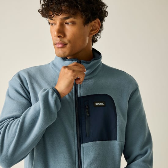 Regatta Heren Frankie Full Zip Fleecejack (Grijs Mirage/Marineblauw) - Image 5